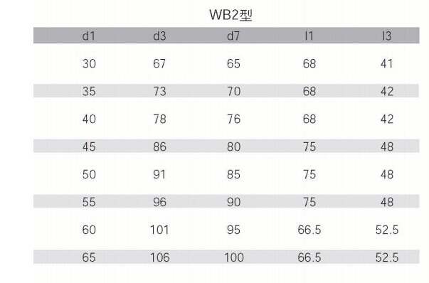 WB2 系列機(jī)械密封件(圖2)